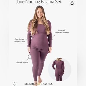 Kindred bravely Jane nursing pajama set